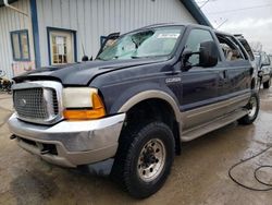 Salvage cars for sale from Copart Pekin, IL: 2000 Ford Excursion Limited