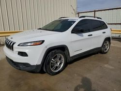 Salvage cars for sale at Haslet, TX auction: 2016 Jeep Cherokee Sport