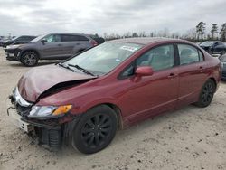 Salvage cars for sale from Copart Houston, TX: 2011 Honda Civic EX