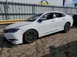 Salvage cars for sale at Dyer, IN auction: 2015 Chrysler 200 Limited