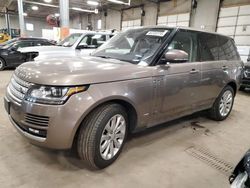 Salvage cars for sale from Copart Blaine, MN: 2016 Land Rover Range Rover HSE