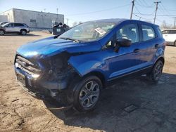 Salvage cars for sale from Copart Chicago Heights, IL: 2021 Ford Ecosport S