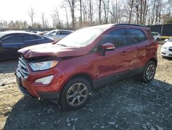 Salvage cars for sale at Waldorf, MD auction: 2018 Ford Ecosport SE