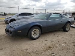 Vehiculos salvage en venta de Copart Houston, TX: 1982 Pontiac Firebird SE