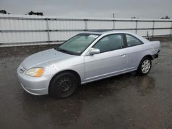 Salvage cars for sale from Copart Fredericksburg, VA: 2002 Honda Civic EX