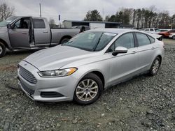 Salvage cars for sale from Copart Mebane, NC: 2015 Ford Fusion S