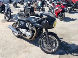 Salvage motorcycles for sale at Sun Valley, CA auction: 2017 Triumph Thruxton 1200