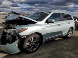 Salvage cars for sale from Copart Antelope, CA: 2014 Infiniti QX60 Hybrid