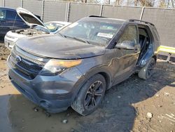 Salvage cars for sale from Copart Waldorf, MD: 2015 Ford Explorer Sport