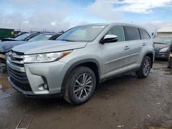 Toyota Highlander salvage cars for sale: 2019 Toyota Highlander SE