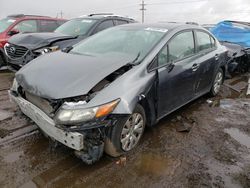 Honda salvage cars for sale: 2012 Honda Civic LX