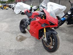 Ducati salvage cars for sale: 2022 Ducati Panigale V4S