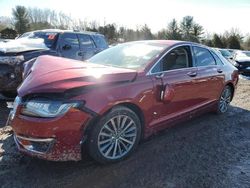 Lincoln MKZ salvage cars for sale: 2017 Lincoln MKZ Hybrid Premiere