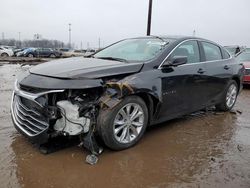 Salvage cars for sale from Copart Woodhaven, MI: 2019 Chevrolet Malibu LT