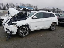 Salvage cars for sale at Spartanburg, SC auction: 2019 Jeep Cherokee Overland