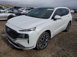 Salvage cars for sale at Magna, UT auction: 2022 Hyundai Santa FE Calligraphy