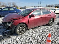Salvage cars for sale at Barberton, OH auction: 2017 Toyota Camry LE