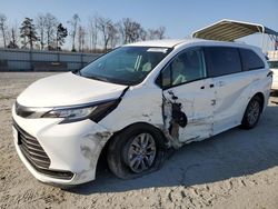 Salvage cars for sale at Spartanburg, SC auction: 2022 Toyota Sienna LE