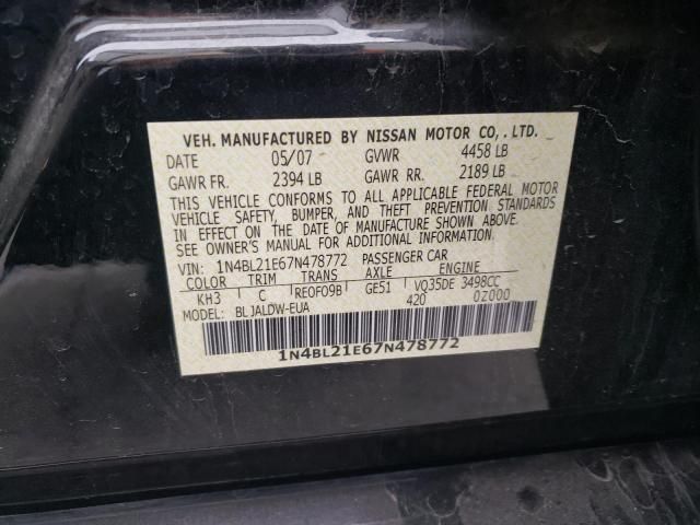 2007 Nissan Altima 3.5SE