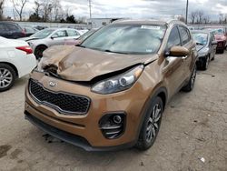 Salvage cars for sale from Copart Cahokia Heights, IL: 2017 KIA Sportage EX