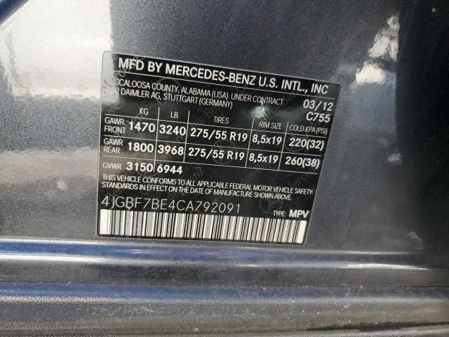 2012 Mercedes-Benz GL 450 4matic