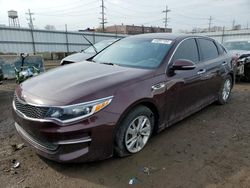 Salvage cars for sale at Chicago Heights, IL auction: 2017 KIA Optima LX