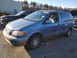 Salvage cars for sale from Copart Exeter, RI: 2001 Toyota Sienna LE