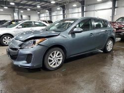 Salvage cars for sale from Copart Ham Lake, MN: 2012 Mazda 3 I