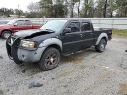 Salvage cars for sale from Copart Fairburn, GA: 2002 Nissan Frontier Crew Cab XE