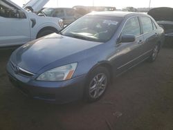 Honda Accord EX salvage cars for sale: 2007 Honda Accord EX