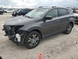 Salvage cars for sale at Houston, TX auction: 2017 Toyota Rav4 LE