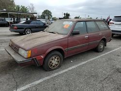 Salvage cars for sale at Van Nuys, CA auction: 1988 Subaru GL 4WD