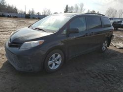 Toyota Sienna salvage cars for sale: 2020 Toyota Sienna L