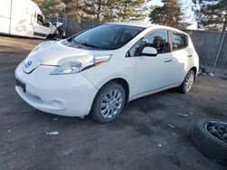 Nissan Leaf S Vehiculos salvage en venta: 2015 Nissan Leaf S