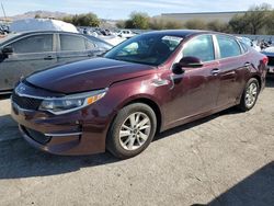 Salvage cars for sale from Copart Las Vegas, NV: 2018 KIA Optima LX