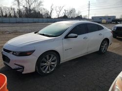 Chevrolet salvage cars for sale: 2017 Chevrolet Malibu Premier