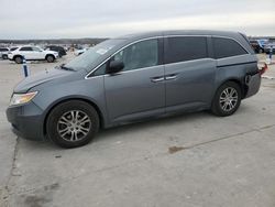 Salvage cars for sale at Grand Prairie, TX auction: 2012 Honda Odyssey EXL