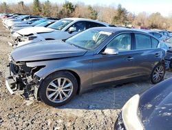 Salvage cars for sale at North Billerica, MA auction: 2015 Infiniti Q50 Base