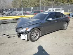 Salvage cars for sale at Waldorf, MD auction: 2017 Infiniti Q50 Premium