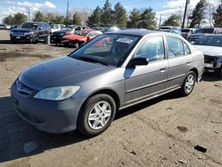 Honda salvage cars for sale: 2005 Honda Civic DX VP