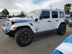 Jeep Wrangler salvage cars for sale: 2021 Jeep Wrangler Unlimited Sahara 4XE