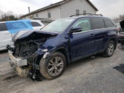 Salvage cars for sale at York Haven, PA auction: 2015 Toyota Highlander XLE