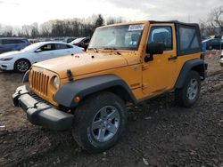 Vehiculos salvage en venta de Copart Chalfont, PA: 2012 Jeep Wrangler Sport