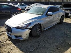 Salvage cars for sale at Waldorf, MD auction: 2018 Infiniti Q60 Luxe 300