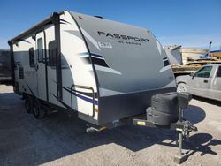 Keystone Travel Trailer salvage cars for sale: 2020 Keystone Travel Trailer