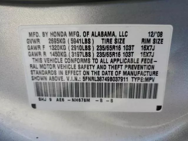 2009 Honda Odyssey EXL