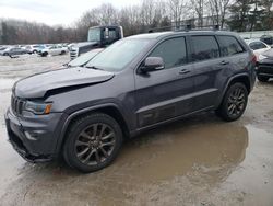 Salvage cars for sale at North Billerica, MA auction: 2017 Jeep Grand Cherokee Limited