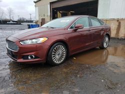 Salvage cars for sale at New Britain, CT auction: 2016 Ford Fusion Titanium
