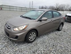 Salvage cars for sale at Barberton, OH auction: 2013 Hyundai Accent GLS