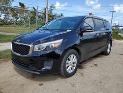 Flood-damaged cars for sale at auction: 2017 KIA Sedona LX